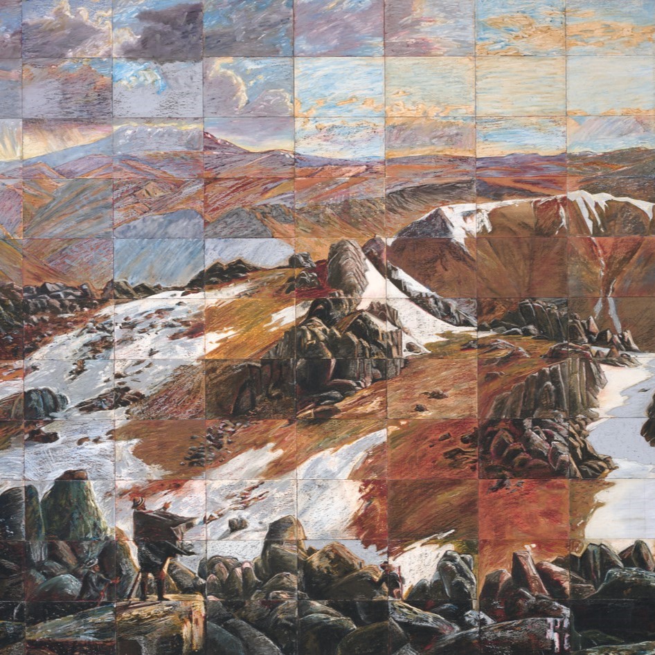Imants Tillers, Mount Analogue, 1985, National Gallery of Australia, Kamberri/Canberra, purchased 1987 Courtesy of the artist